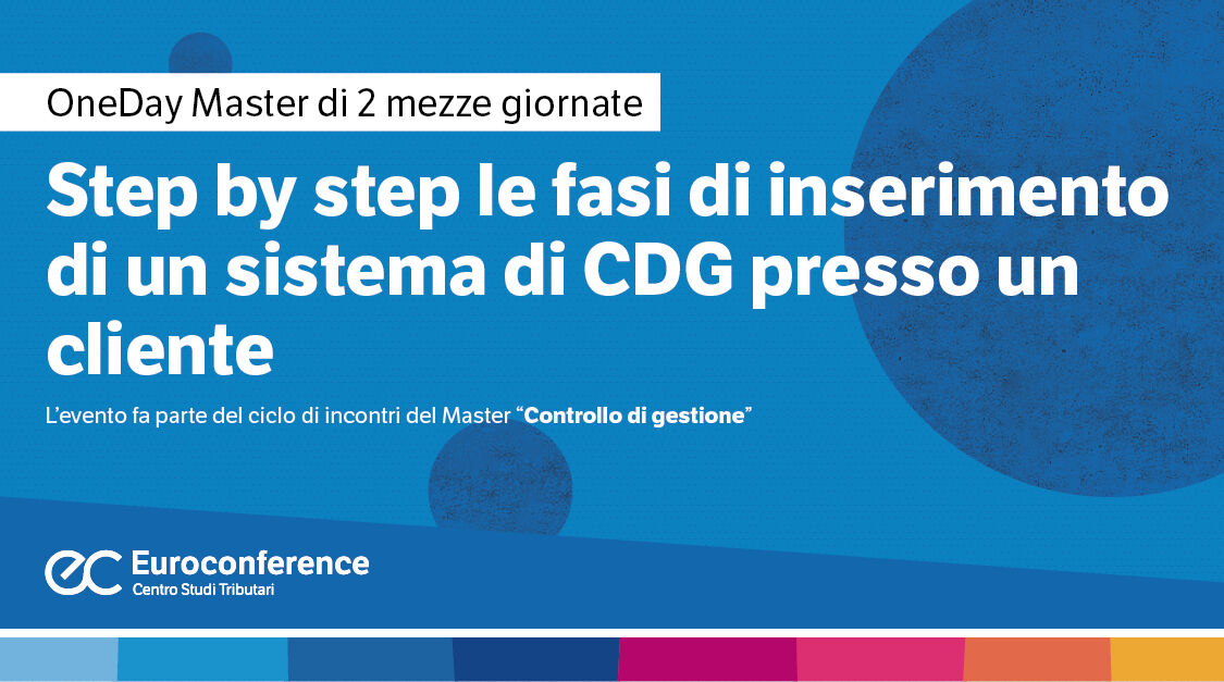 Immagine Step by step le fasi di inserimento di un sistema di CDG presso un cliente | Euroconference